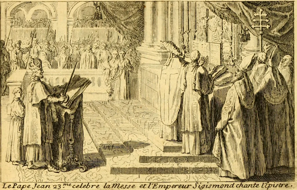 An illustration from Histoire de Charles VI., roi de France. Par monsieur l'abbé de Choisy, 1695, leaf 296