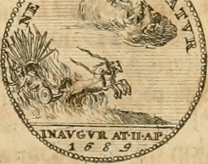 An illustration from Histoire de Guillaume III., roy d'Angleterre, d'Ecosse, de France, et d'Irlande, prince d'Orange, &c.; contenant ses actions les plus memorables, depuis sa naissance jusques à son elevation sur le trône, & ce qui s'est passé dupuis jusques à l'entiere reduction du royaume d'Irlande, 1692, leaf 112