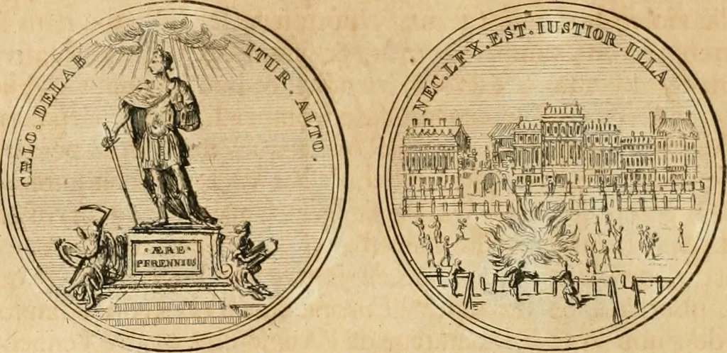 An illustration from Histoire de Guillaume III., roy d'Angleterre, d'Ecosse, de France, et d'Irlande, prince d'Orange, &c.; contenant ses actions les plus memorables, depuis sa naissance jusques à son elevation sur le trône, & ce qui s'est passé dupuis jusques à l'entiere reduction du royaume d'Irlande, 1692, leaf 131