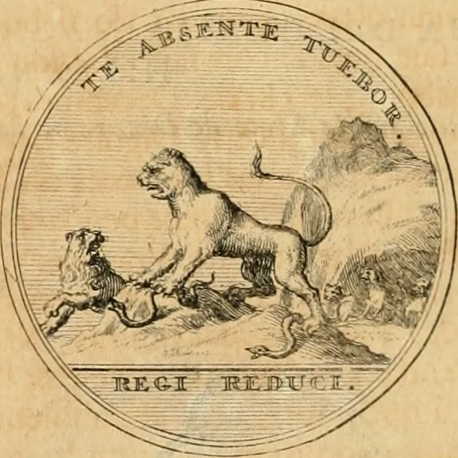 An illustration from Histoire de Guillaume III., roy d'Angleterre, d'Ecosse, de France, et d'Irlande, prince d'Orange, &c.; contenant ses actions les plus memorables, depuis sa naissance jusques à son elevation sur le trône, & ce qui s'est passé dupuis jusques à l'entiere reduction du royaume d'Irlande, 1692, leaf 143