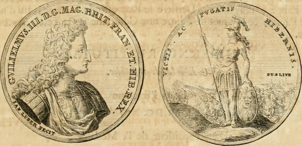 An illustration from Histoire de Guillaume III., roy d'Angleterre, d'Ecosse, de France, et d'Irlande, prince d'Orange, &c.; contenant ses actions les plus memorables, depuis sa naissance jusques à son elevation sur le trône, & ce qui s'est passé dupuis jusques à l'entiere reduction du royaume d'Irlande, 1692, leaf 156