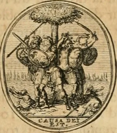 An illustration from Histoire de Guillaume III., roy d'Angleterre, d'Ecosse, de France, et d'Irlande, prince d'Orange, &c.; contenant ses actions les plus memorables, depuis sa naissance jusques à son elevation sur le trône, & ce qui s'est passé dupuis jusques à l'entiere reduction du royaume d'Irlande, 1692, leaf 166