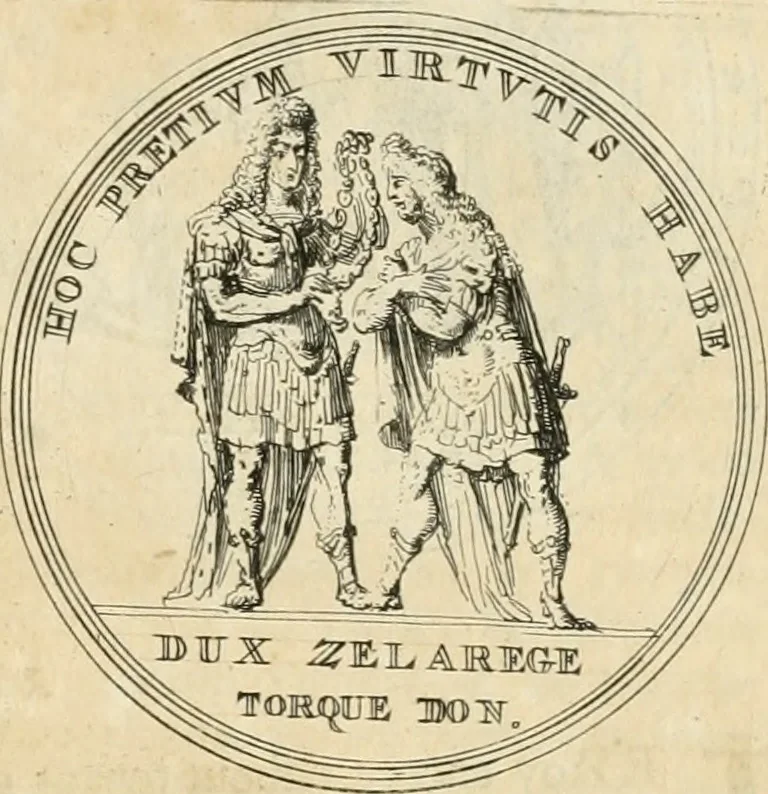 An illustration from Histoire de Guillaume III., roy d'Angleterre, d'Ecosse, de France, et d'Irlande, prince d'Orange, &c.; contenant ses actions les plus memorables, depuis sa naissance jusques à son elevation sur le trône, & ce qui s'est passé dupuis jusques à l'entiere reduction du royaume d'Irlande, 1692, leaf 222