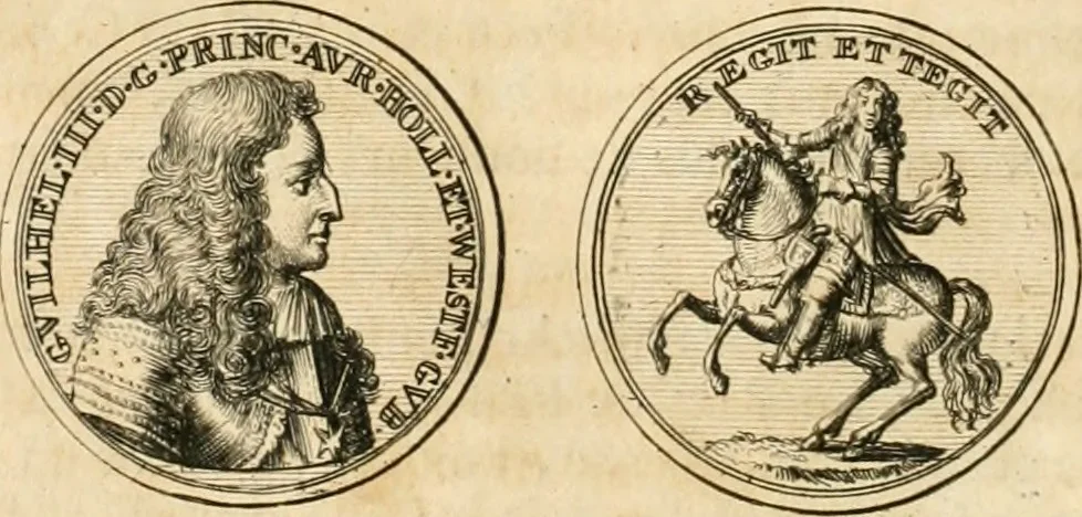 An illustration from Histoire de Guillaume III., roy d'Angleterre, d'Ecosse, de France, et d'Irlande, prince d'Orange, &c.; contenant ses actions les plus memorables, depuis sa naissance jusques à son elevation sur le trône, & ce qui s'est passé dupuis jusques à l'entiere reduction du royaume d'Irlande, 1692, leaf 41