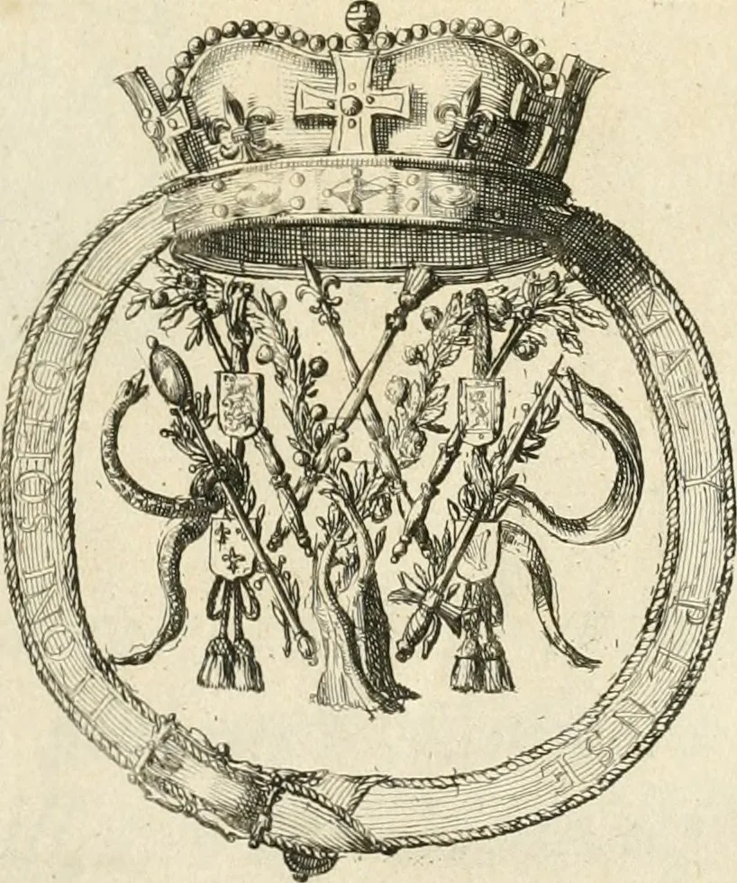 An illustration from Histoire de Guillaume III., roy d'Angleterre, d'Ecosse, de France, et d'Irlande, prince d'Orange, &c.; contenant ses actions les plus memorables, depuis sa naissance jusques à son elevation sur le trône, & ce qui s'est passé dupuis jusques à l'entiere reduction du royaume d'Irlande, 1692, leaf 6