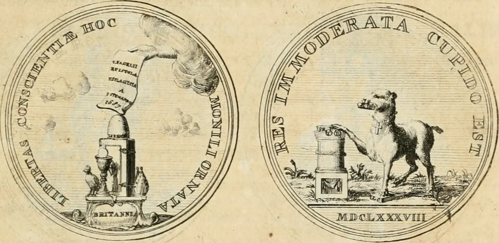 An illustration from Histoire de Guillaume III., roy d'Angleterre, d'Ecosse, de France, et d'Irlande, prince d'Orange, &c.; contenant ses actions les plus memorables, depuis sa naissance jusques à son elevation sur le trône, & ce qui s'est passé dupuis jusques à l'entiere reduction du royaume d'Irlande, 1692, leaf 70