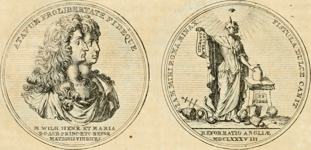 An illustration from Histoire de Guillaume III., roy d'Angleterre, d'Ecosse, de France, et d'Irlande, prince d'Orange, &c.; contenant ses actions les plus memorables, depuis sa naissance jusques à son elevation sur le trône, & ce qui s'est passé dupuis jusques à l'entiere reduction du royaume d'Irlande, 1692, leaf 71