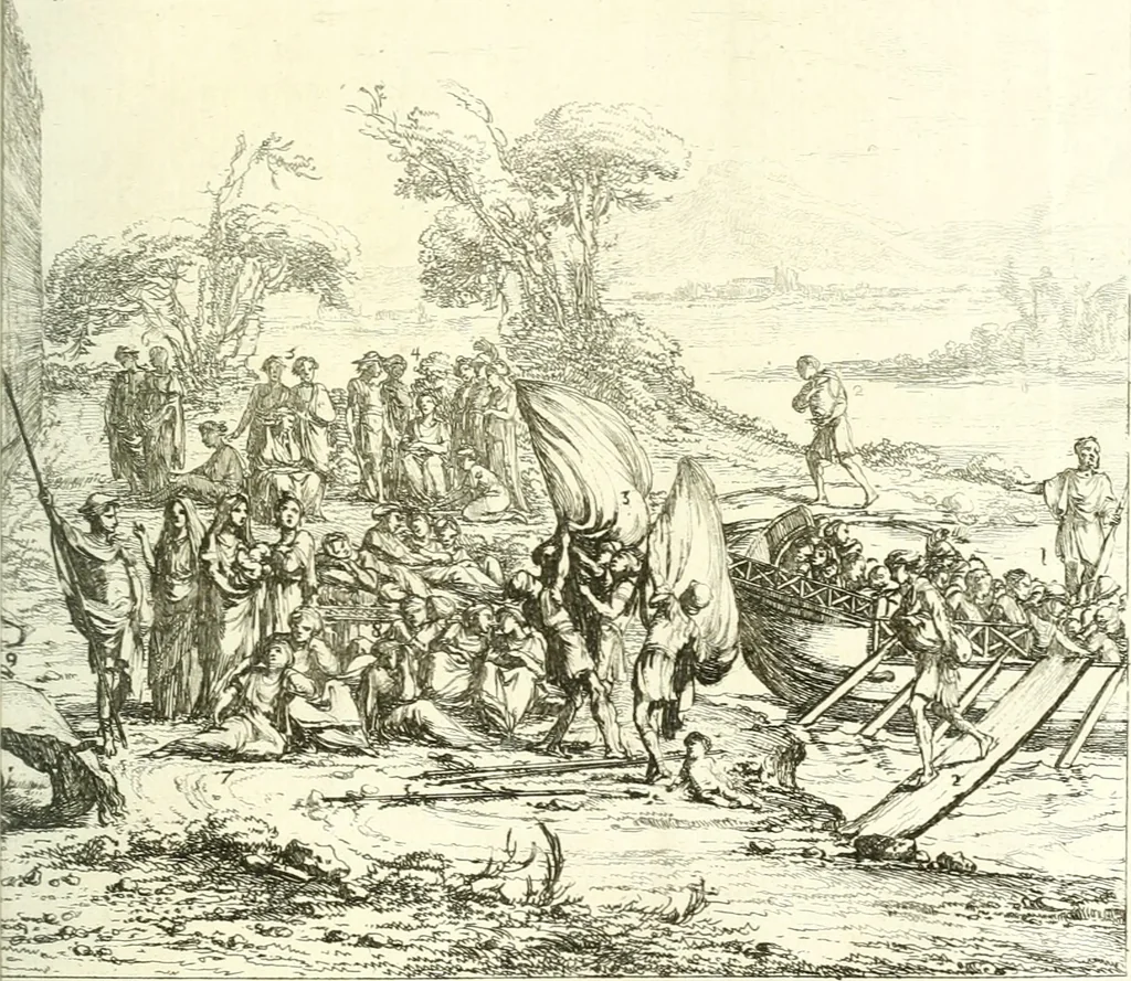 An illustration from Histoire de l'Académie royale des inscriptions et belles lettres, depuis son establissement jusqu'à présent : Avec les Mémoires de littérature tirez des registres de cette Académie depuis son renouvellement jusqu'en 1710, 1736, leaf 54