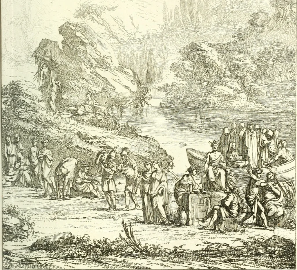 An illustration from Histoire de l'Académie royale des inscriptions et belles lettres, depuis son establissement jusqu'à présent : Avec les Mémoires de littérature tirez des registres de cette Académie depuis son renouvellement jusqu'en 1710, 1736, leaf 56