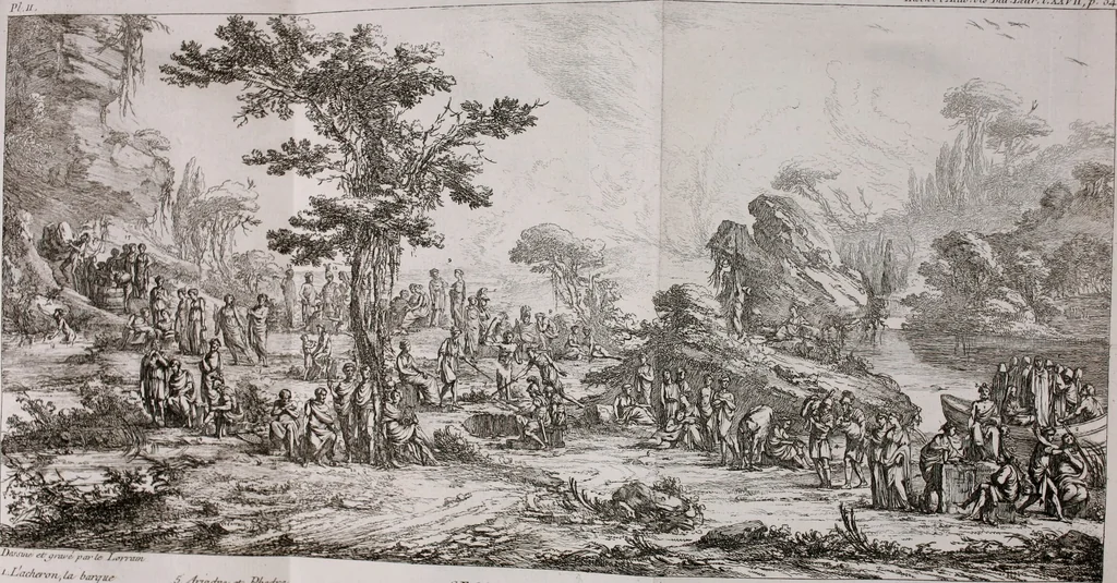 An illustration from Histoire de l'Académie royale des inscriptions et belles lettres, depuis son establissement jusqu'à présent : Avec les Mémoires de littérature tirez des registres de cette Académie depuis son renouvellement jusqu'en 1710, 1736, leaf 57