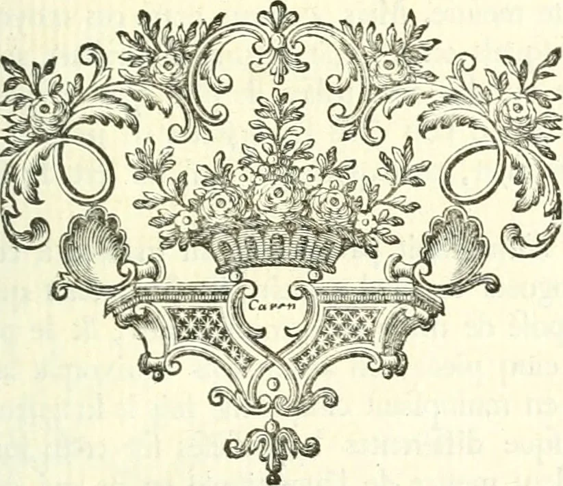 An illustration from Histoire de l'Académie royale des inscriptions et belles lettres, depuis son establissement jusqu'à présent : Avec les Mémoires de littérature tirez des registres de cette Académie depuis son renouvellement jusqu'en 1710, 1736, leaf 364