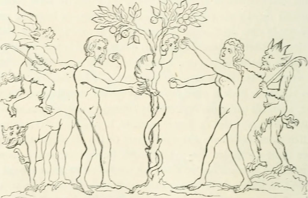 An illustration from Histoire de la caricature et du grotesque dans la littérature et dans l'art, 1875, leaf 106