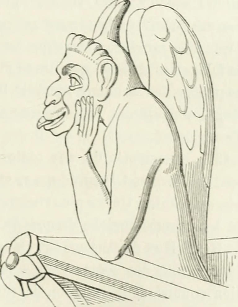 An illustration from Histoire de la caricature et du grotesque dans la littérature et dans l'art, 1875, leaf 107