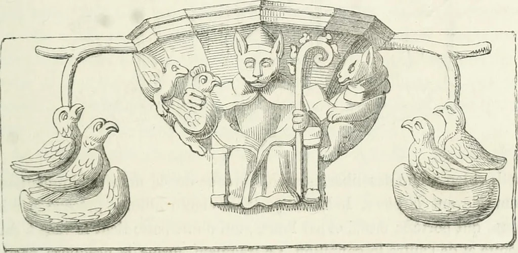 An illustration from Histoire de la caricature et du grotesque dans la littérature et dans l'art, 1875, leaf 113