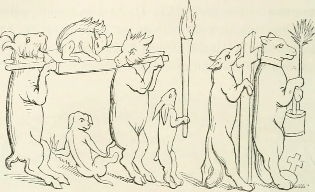 An illustration from Histoire de la caricature et du grotesque dans la littérature et dans l'art, 1875, leaf 114