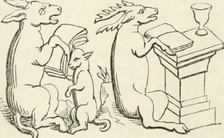 An illustration from Histoire de la caricature et du grotesque dans la littérature et dans l'art, 1875, leaf 114