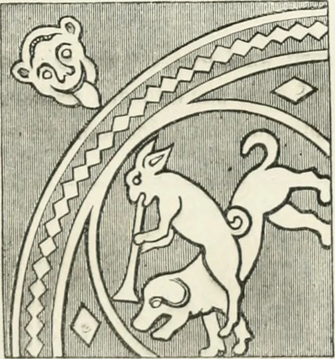 An illustration from Histoire de la caricature et du grotesque dans la littérature et dans l'art, 1875, leaf 121