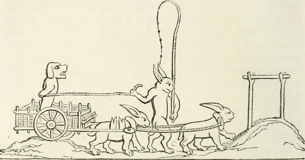 An illustration from Histoire de la caricature et du grotesque dans la littérature et dans l'art, 1875, leaf 122