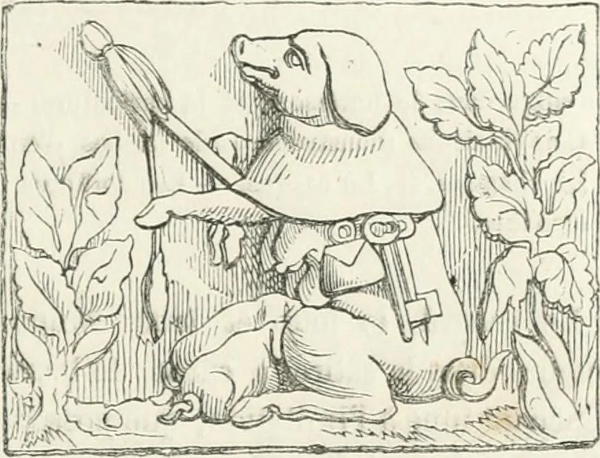 An illustration from Histoire de la caricature et du grotesque dans la littérature et dans l'art, 1875, leaf 125