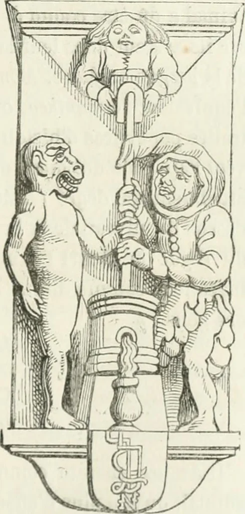 An illustration from Histoire de la caricature et du grotesque dans la littérature et dans l'art, 1875, leaf 125