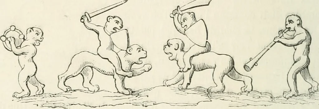 An illustration from Histoire de la caricature et du grotesque dans la littérature et dans l'art, 1875, leaf 128