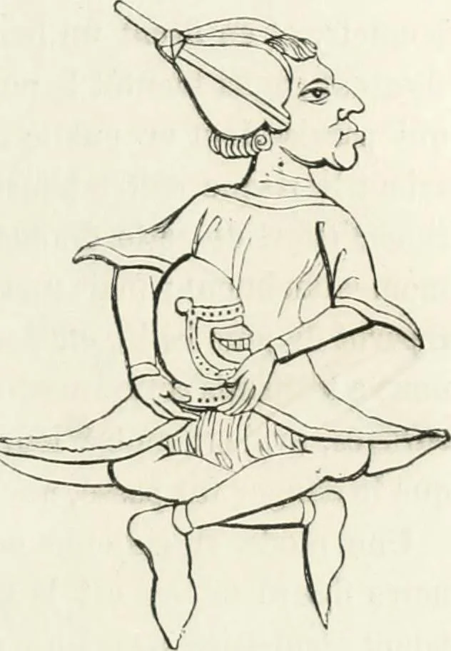 An illustration from Histoire de la caricature et du grotesque dans la littérature et dans l'art, 1875, leaf 133