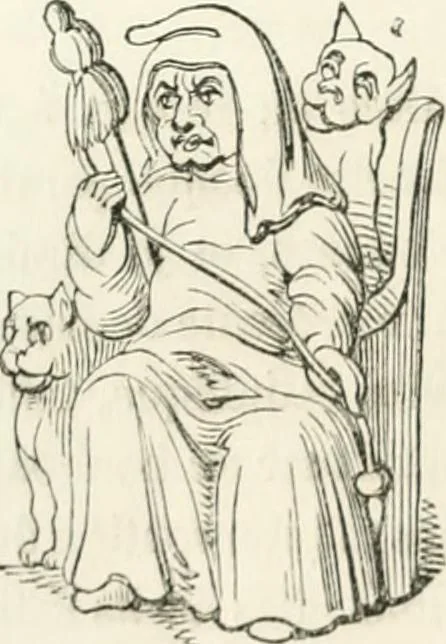 An illustration from Histoire de la caricature et du grotesque dans la littérature et dans l'art, 1875, leaf 148