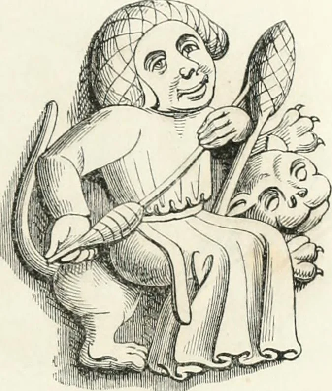 An illustration from Histoire de la caricature et du grotesque dans la littérature et dans l'art, 1875, leaf 149