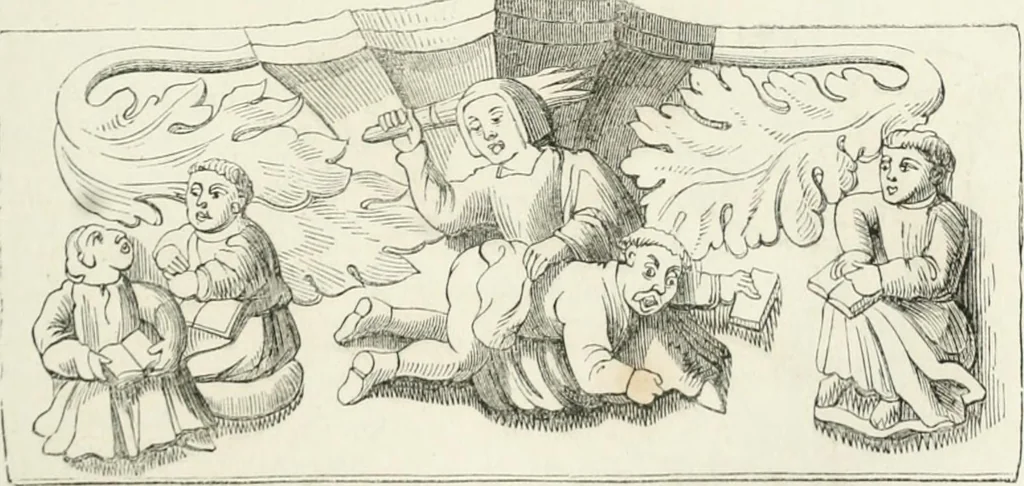 An illustration from Histoire de la caricature et du grotesque dans la littérature et dans l'art, 1875, leaf 149