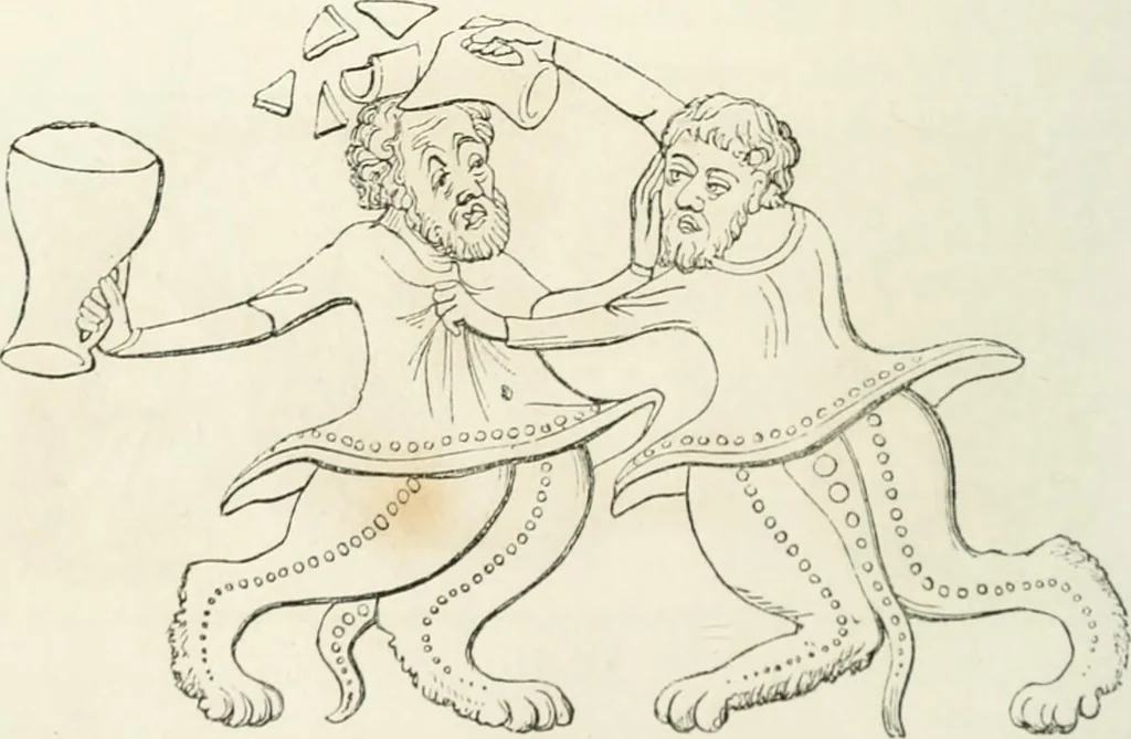 An illustration from Histoire de la caricature et du grotesque dans la littérature et dans l'art, 1875, leaf 150