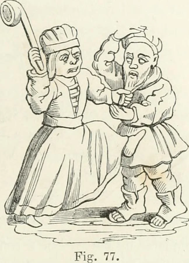 An illustration from Histoire de la caricature et du grotesque dans la littérature et dans l'art, 1875, leaf 151