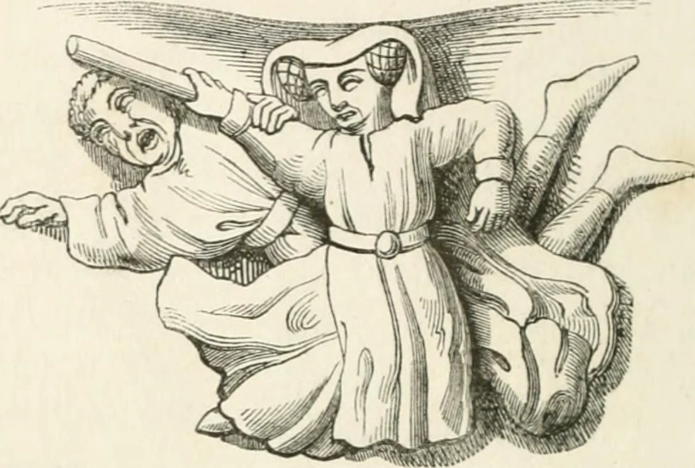 An illustration from Histoire de la caricature et du grotesque dans la littérature et dans l'art, 1875, leaf 152