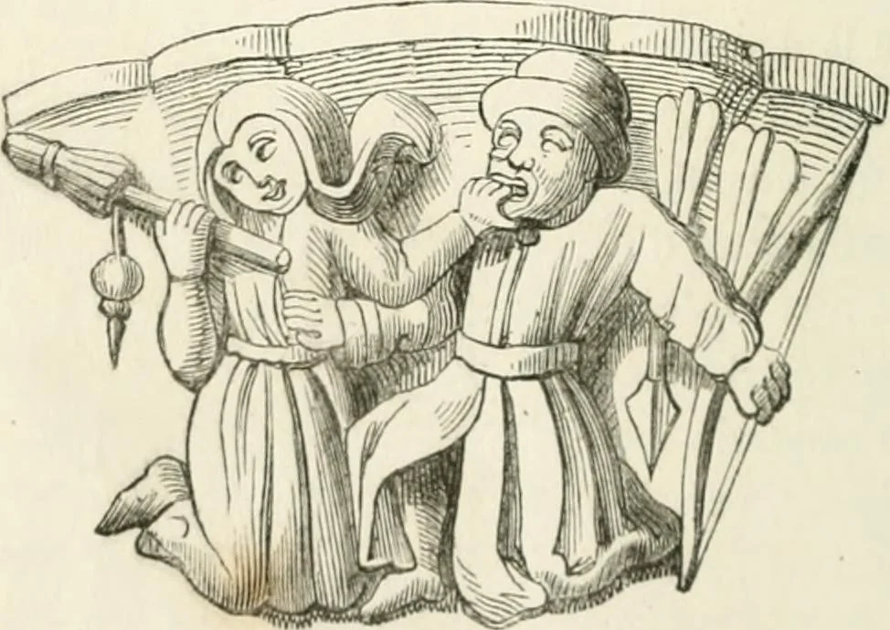 An illustration from Histoire de la caricature et du grotesque dans la littérature et dans l'art, 1875, leaf 152