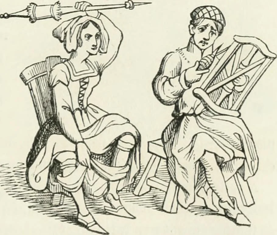 An illustration from Histoire de la caricature et du grotesque dans la littérature et dans l'art, 1875, leaf 155