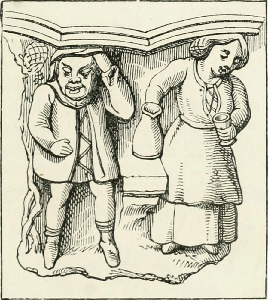 An illustration from Histoire de la caricature et du grotesque dans la littérature et dans l'art, 1875, leaf 163