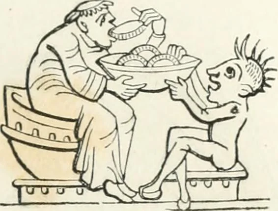 An illustration from Histoire de la caricature et du grotesque dans la littérature et dans l'art, 1875, leaf 173