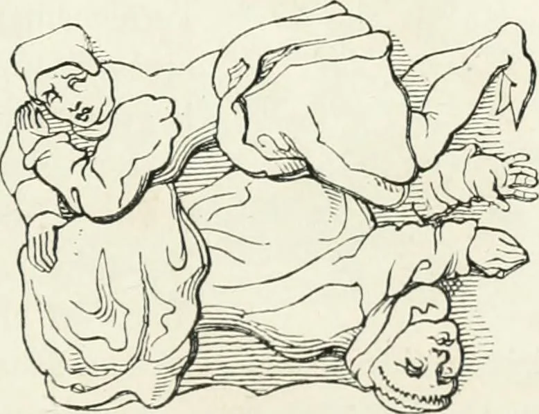 An illustration from Histoire de la caricature et du grotesque dans la littérature et dans l'art, 1875, leaf 175