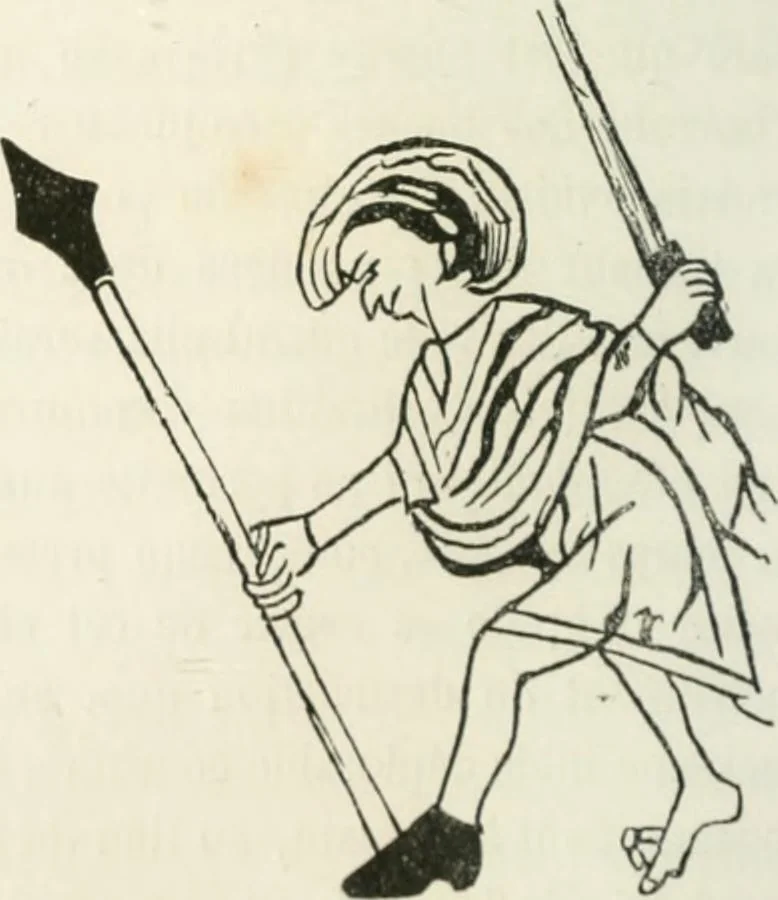 An illustration from Histoire de la caricature et du grotesque dans la littérature et dans l'art, 1875, leaf 198