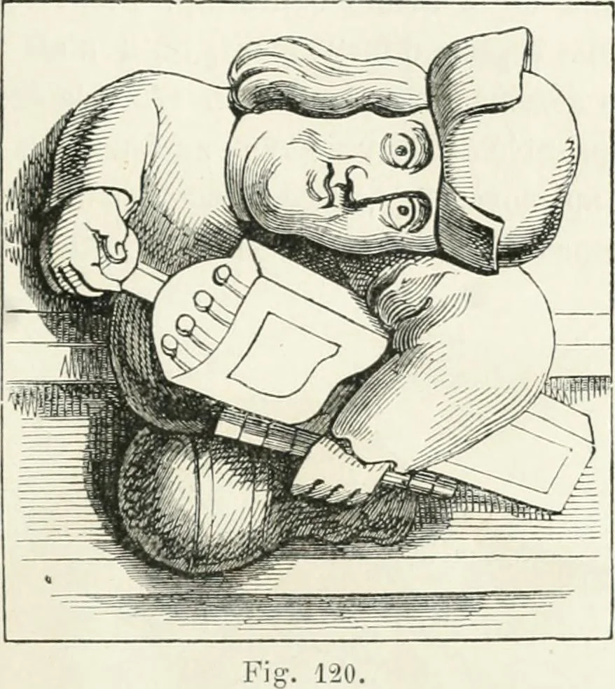 An illustration from Histoire de la caricature et du grotesque dans la littérature et dans l'art, 1875, leaf 211