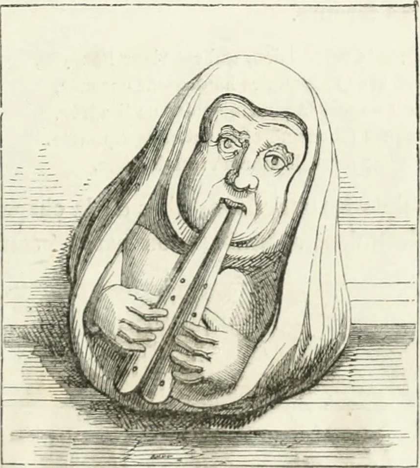 An illustration from Histoire de la caricature et du grotesque dans la littérature et dans l'art, 1875, leaf 213