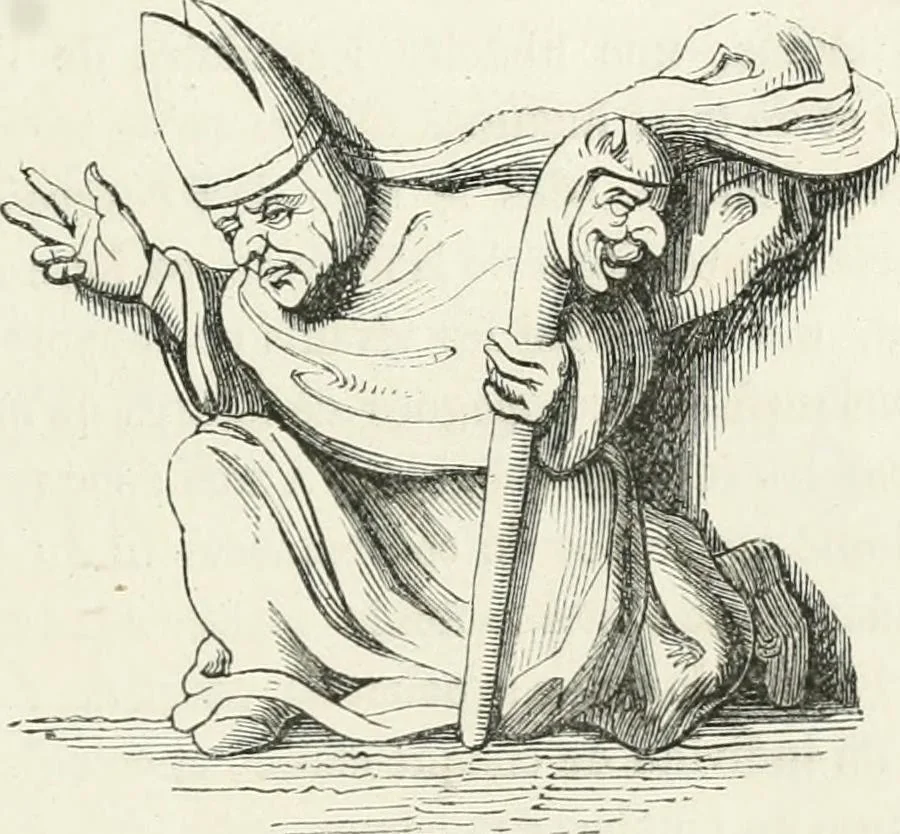 An illustration from Histoire de la caricature et du grotesque dans la littérature et dans l'art, 1875, leaf 229