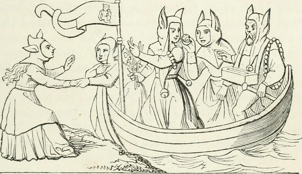 An illustration from Histoire de la caricature et du grotesque dans la littérature et dans l'art, 1875, leaf 239