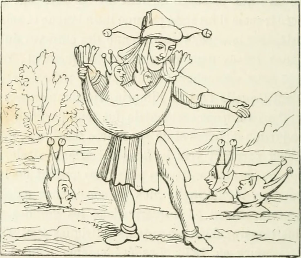 An illustration from Histoire de la caricature et du grotesque dans la littérature et dans l'art, 1875, leaf 260