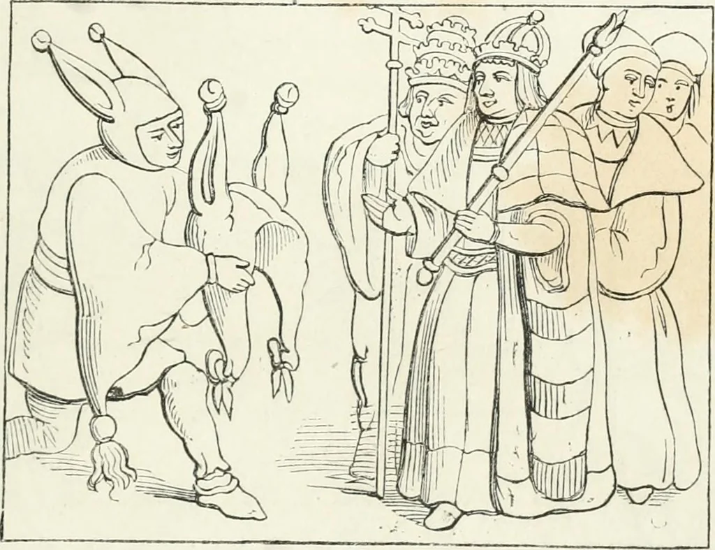 An illustration from Histoire de la caricature et du grotesque dans la littérature et dans l'art, 1875, leaf 261