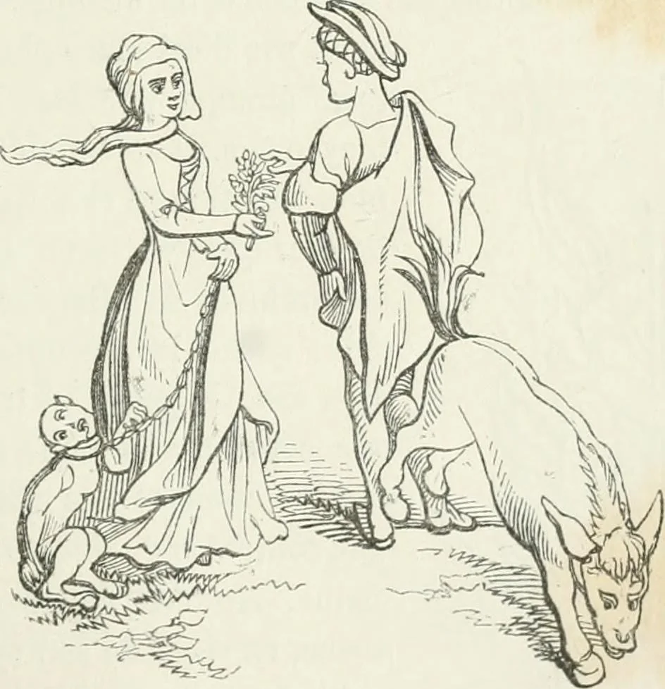 An illustration from Histoire de la caricature et du grotesque dans la littérature et dans l'art, 1875, leaf 263