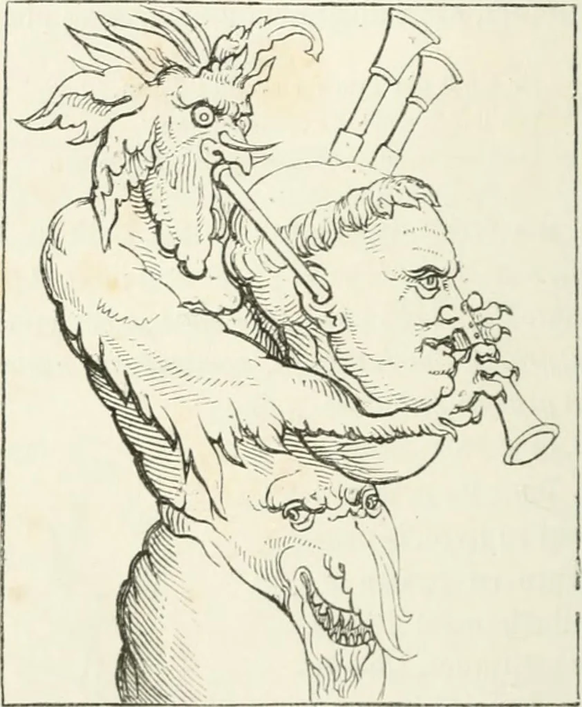An illustration from Histoire de la caricature et du grotesque dans la littérature et dans l'art, 1875, leaf 266