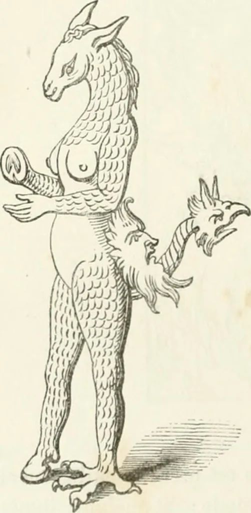 An illustration from Histoire de la caricature et du grotesque dans la littérature et dans l'art, 1875, leaf 268