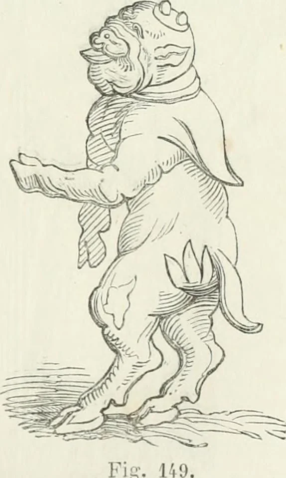 An illustration from Histoire de la caricature et du grotesque dans la littérature et dans l'art, 1875, leaf 269