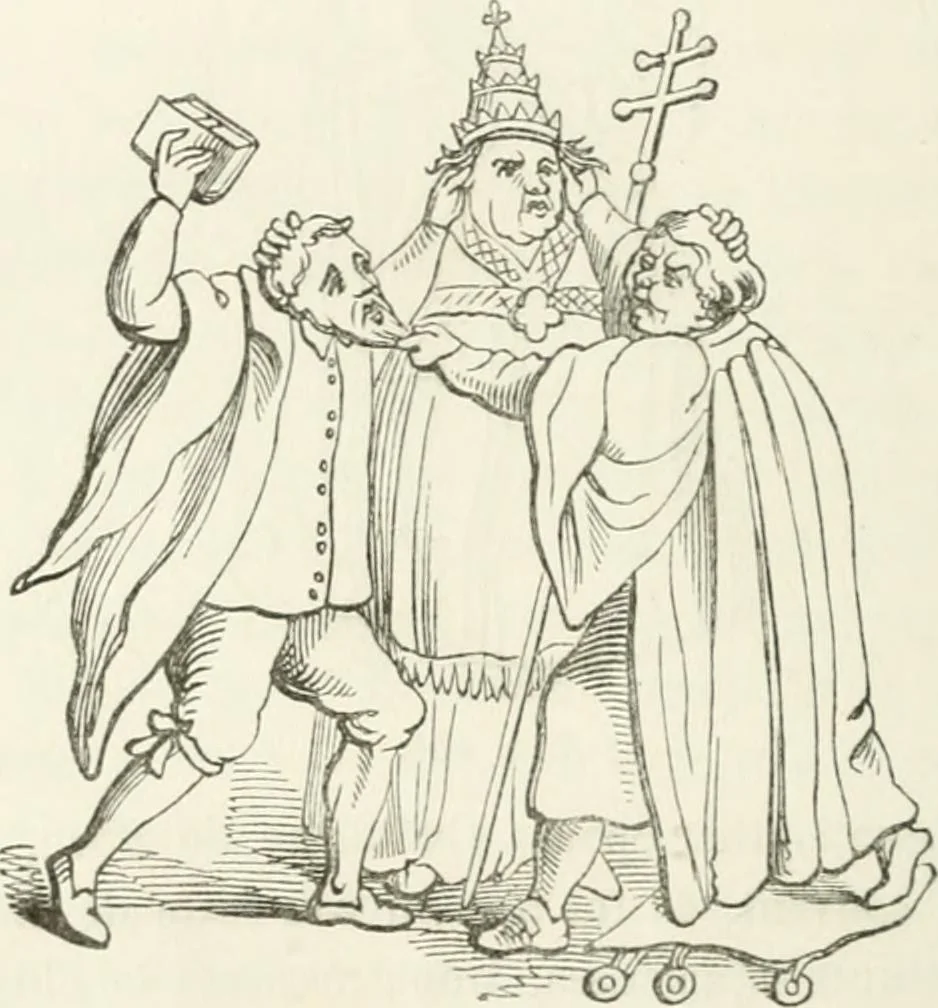 An illustration from Histoire de la caricature et du grotesque dans la littérature et dans l'art, 1875, leaf 276