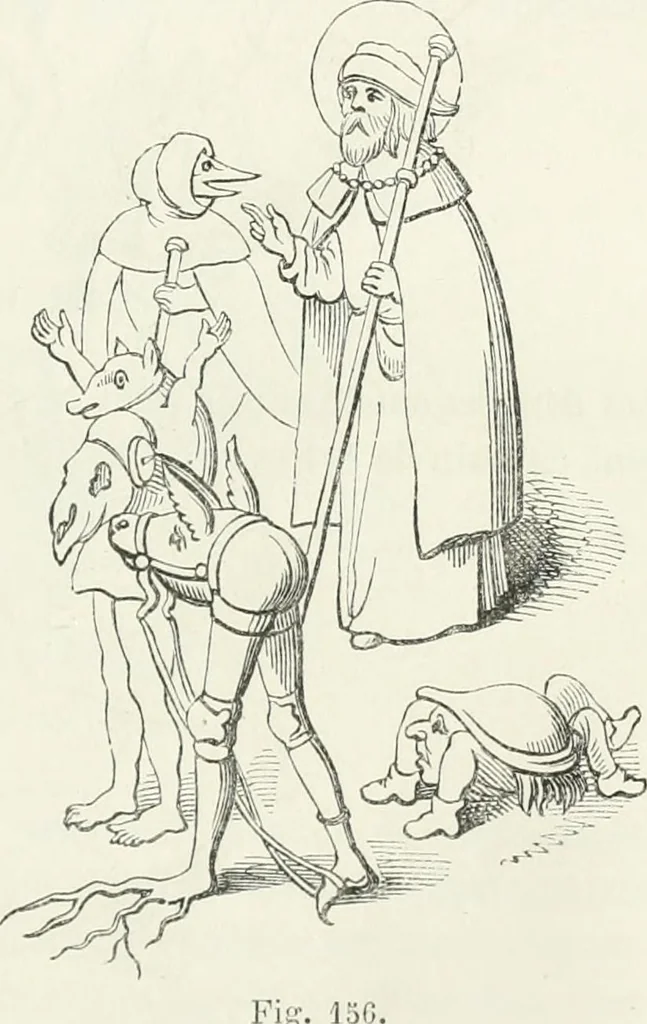 An illustration from Histoire de la caricature et du grotesque dans la littérature et dans l'art, 1875, leaf 303